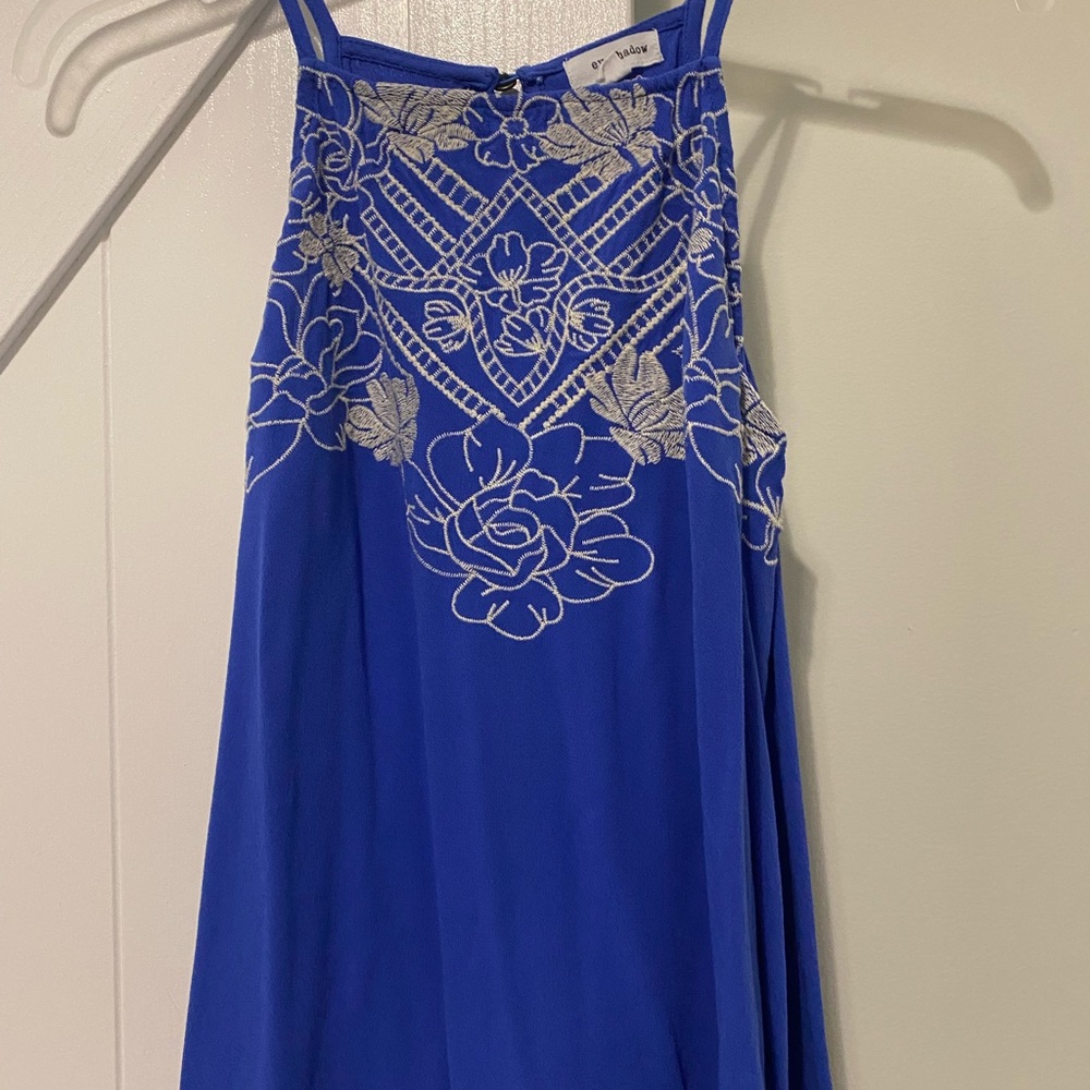 Lovely like new vibrant blue tank top!